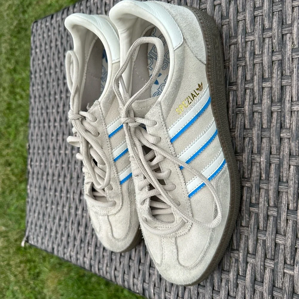 Adidas Gray and Blue Retro Handball Spezial Sneakers - Picture 3 of 7